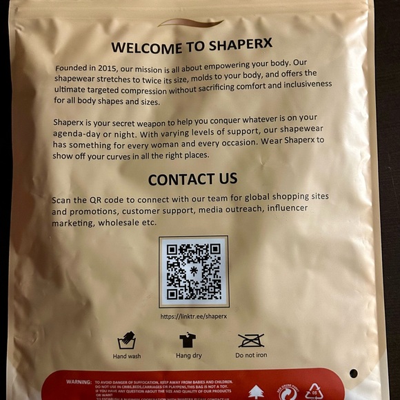 NEW UNOPENED SHAPERX BODYSUIT - Picture 2 of 2